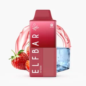 ELFBAR AF5000 Strawberry Ice (0 % und 20 mg Nikotin) Einweg Vape
